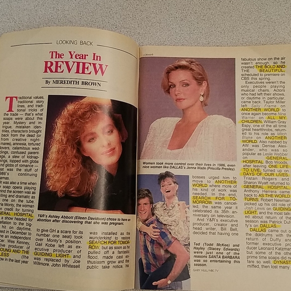 Vintage Soap Opera Digest January 13, 1987 - Picture 3 of 3